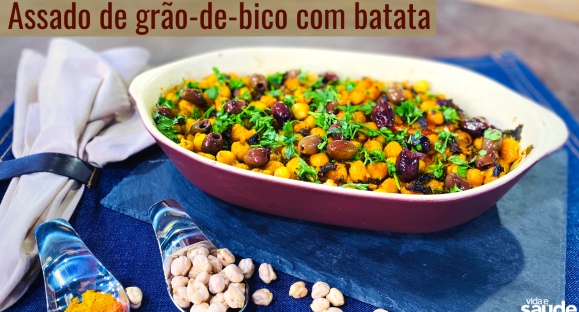 Receita: Assado de Grão-de-Bico com Batata