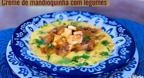 Receita: Creme de Mandioquinha com Legumes