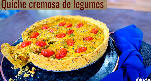 Receita: Quiche Cremosa de Legumes