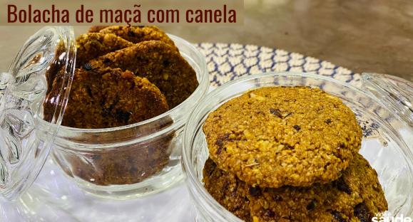 Receita: Bolacha de Maçã com Canela
