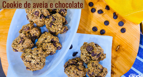 Receita: Cookies de Aveia e Chocolate