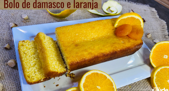 Receita: Bolo de Damasco e Laranja