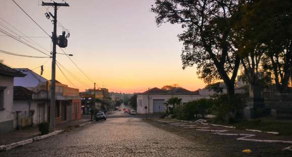 Ar polar deixa o dia frio em Cachoeira do Sul