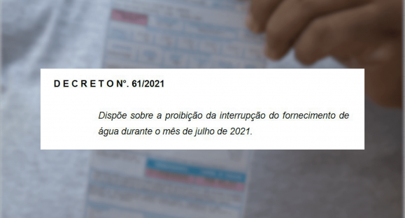 Saiba para quem vale novo prazo sem corte de água