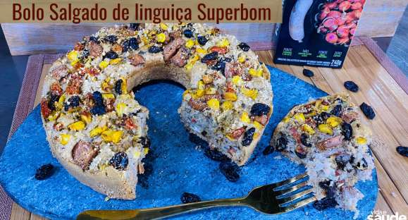 Receita: Bolo Salgado de Linguiça Superbom