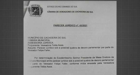 Denúncia de Telda Assis contra Felipe Faller é arquivada