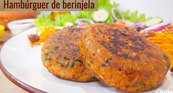 Receita: Hambúrguer de Berinjela