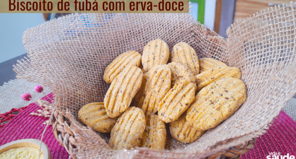 Receita: Biscoito de Fubá com Erva-Doce