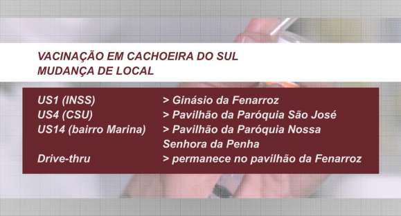 Vacinação para pessoas com 45 anos ou mais começa nesta sexta-feira