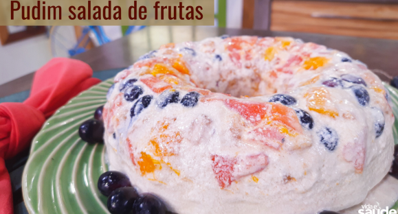 Receita: Pudim Salada de Frutas