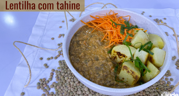 Receita: Lentilha com Tahine