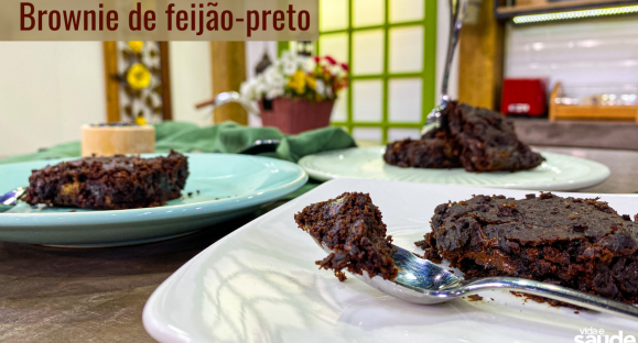 Receita: Brownie de Feijão-Preto