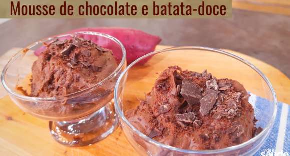 Receita: Mousse de Chocolate e Batata-Doce