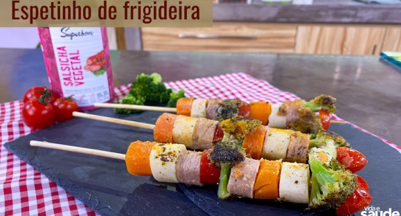 Receita: Espetinho de Frigideira