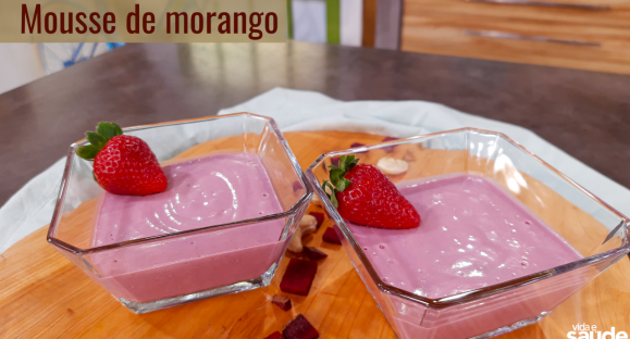 Receita: Mousse de Morango