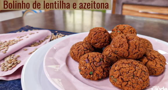 Receita: Bolinho de Lentilha e Azeitona