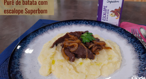 Receita: Purê de Batata com Escalope Superbom