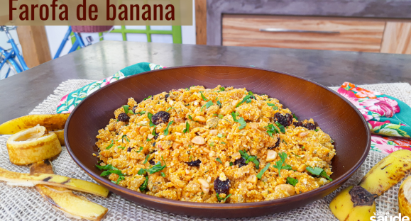 Receita: Farofa de Banana