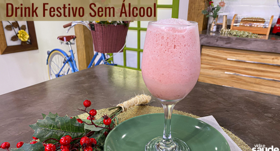 Receita: Drink Festivo Sem Álcool