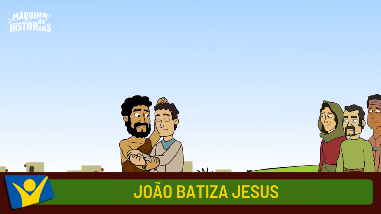 João batiza Jesus