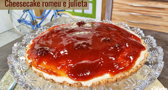 Receita: Cheesecake Romeu e Julieta