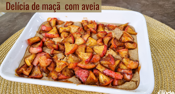 Receita: Delícia de Maçã com Aveia