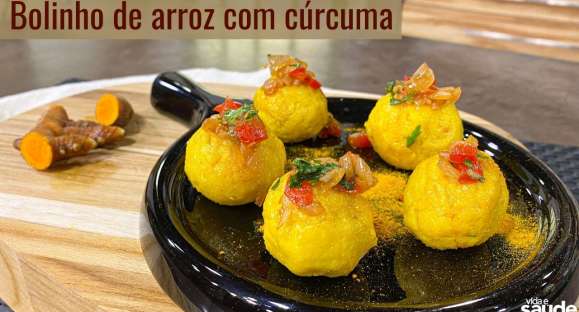 Receita: Bolinho de Arroz com Cúrcuma