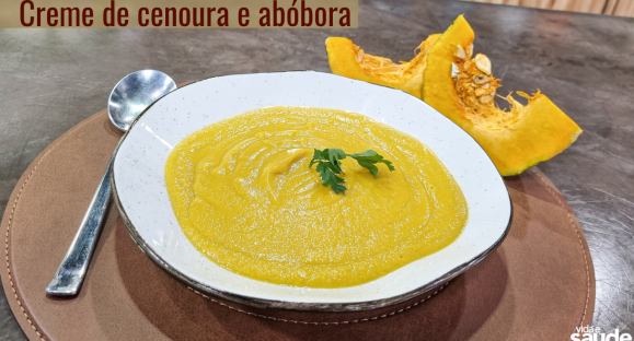 Receita: Creme de Cenoura e Abóbora
