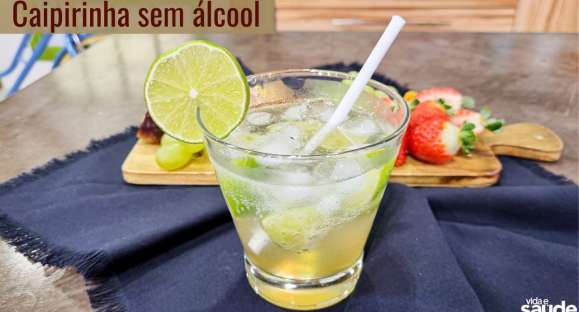 Receita: Caipirinha sem álcool