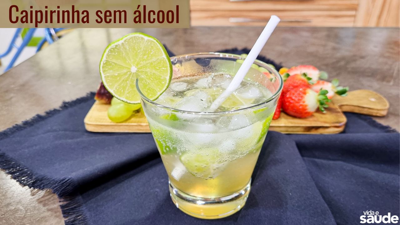 Receita Caipirinha sem álcool Rede Novo Tempo de Comunicação