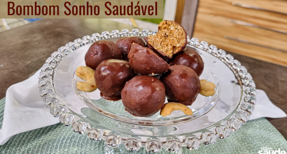 Receita: Bombom sonho saudável