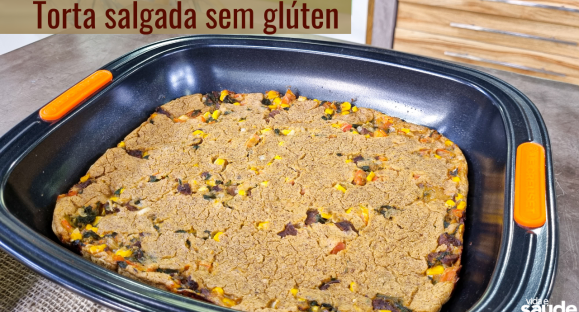 Receita: Torta salgada sem glúten