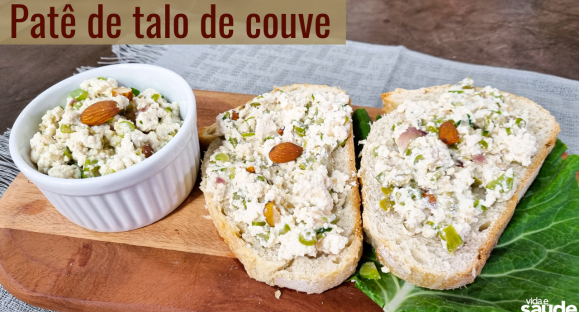 Receita: Patê de talo de couve