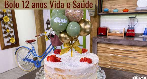 Receita: Bolo 12 anos Vida e Saúde