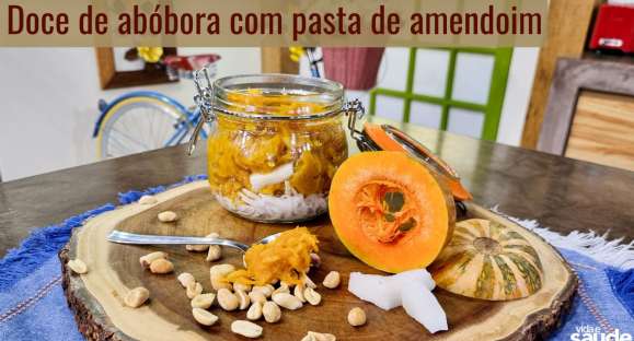 Receita: Doce de abóbora com pasta de amendoim