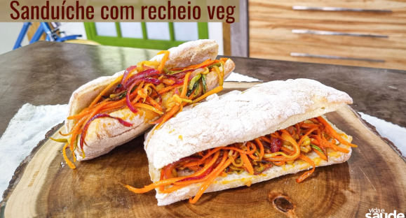 Receita: Sanduíche com recheio veg