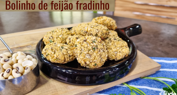 Receita: Bolinho de feijão fradinho