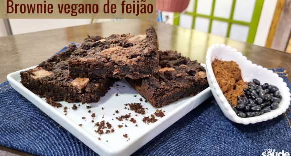 Receita: Brownie vegano de feijão