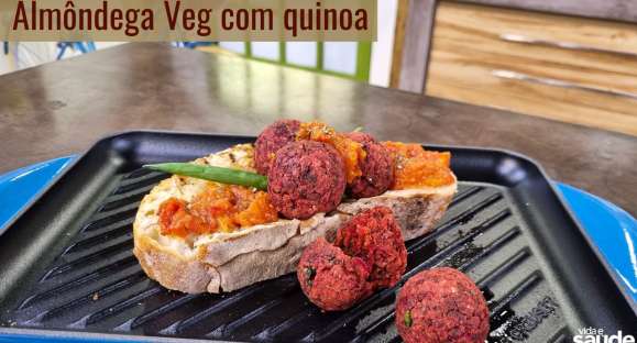 Receita: Almôndegas veg com quinoa