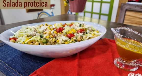 Receita: Salada proteica