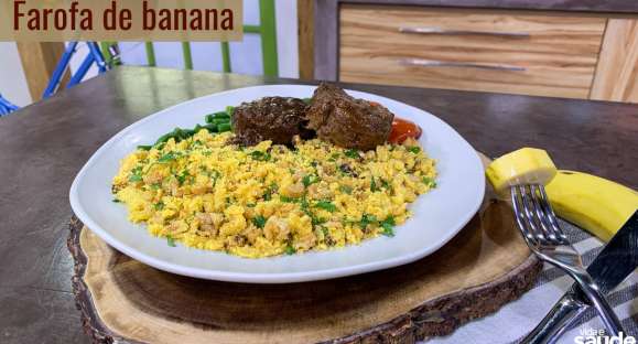 Receita: Farofa de banana