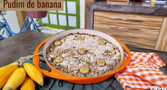 Receita: Pudim de banana