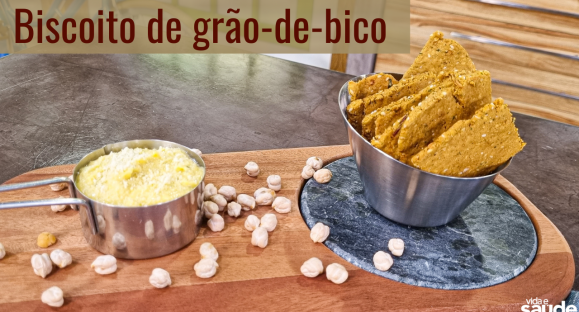 Receita: Biscoito de grão-de-bico