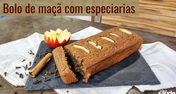 Receita: Bolo de maçã com especiarias