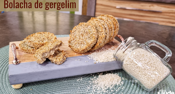 Receita: Bolacha de gergelim