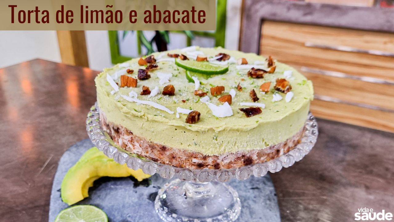 Receita: Torta de limão e abacate