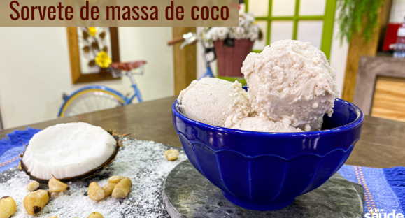 Receita: Sorvete de massa de coco