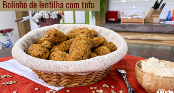 Receita: Bolinho de lentilha com tofu