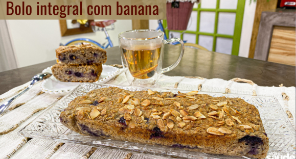 Receita: Bolo integral com banana