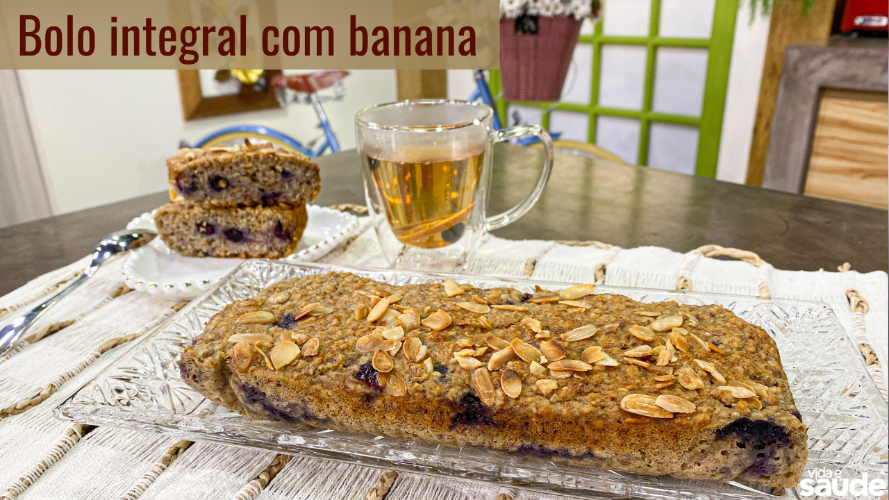 Receita: Bolo integral com banana